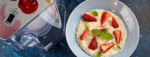 клубничная рисовая каша на завтрак. Шаг 8