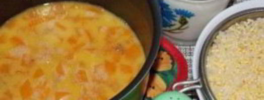 пшенно-рисовая каша на молоке. Шаг 7