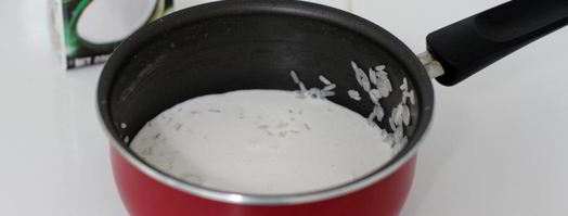 рисовая каша на кокосовом молоке с бананом. Шаг 4