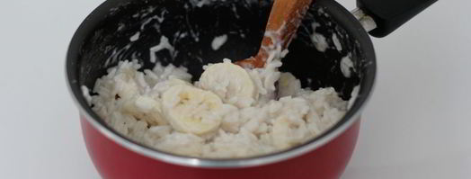 рисовая каша на кокосовом молоке с бананом. Шаг 7