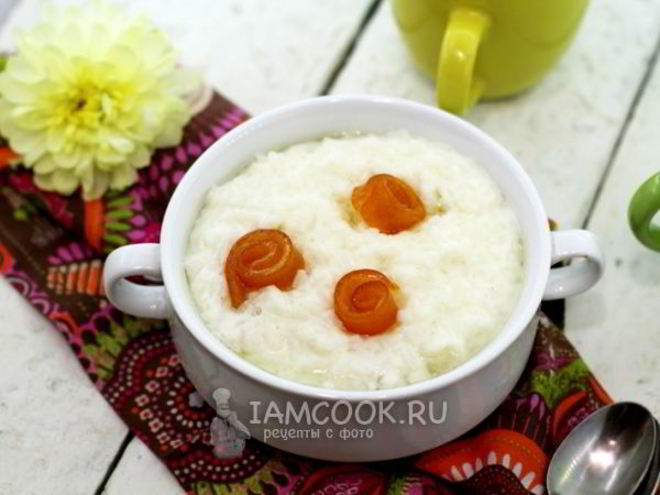 Рецепт рисовой каши на молоке в мультиварке