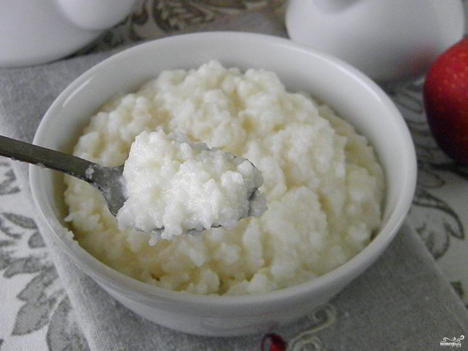 Рецепт рисовой каши размазня на молоке