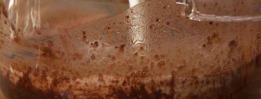 рисовая каша с банановой карамелью и какао. Шаг 3