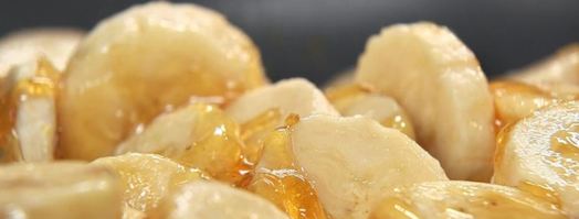 рисовая каша с банановой карамелью и какао. Шаг 4