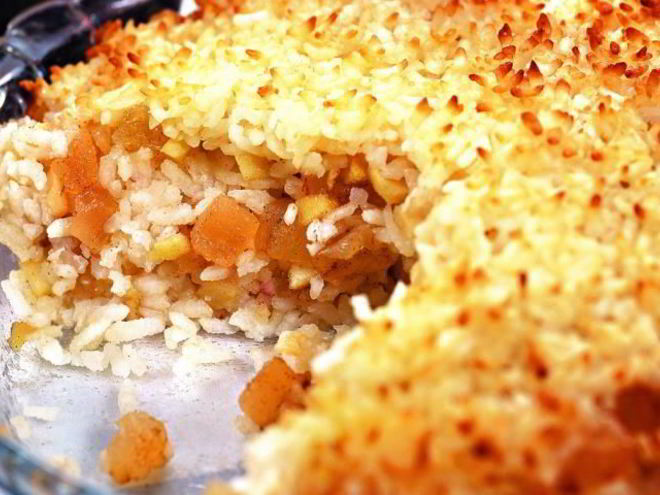 Рецепт рисовой каши с фруктами