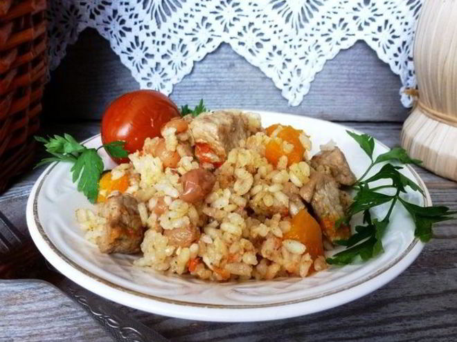 Рецепт рисовой каши с изюмом и тыквой