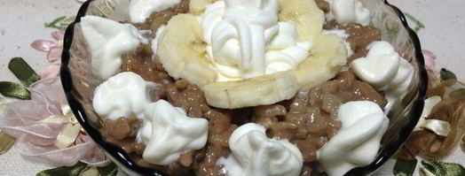 рисовая каша с какао и взбитыми сливками. Шаг 7