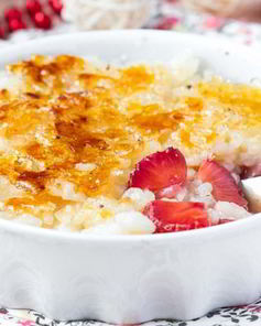 Рисовая каша с крем-брюле