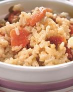 Рисовая каша с курагой и апельсиновым соком