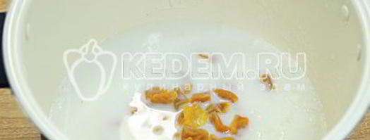 рисовая каша с курагой в мультиварке. Шаг 6