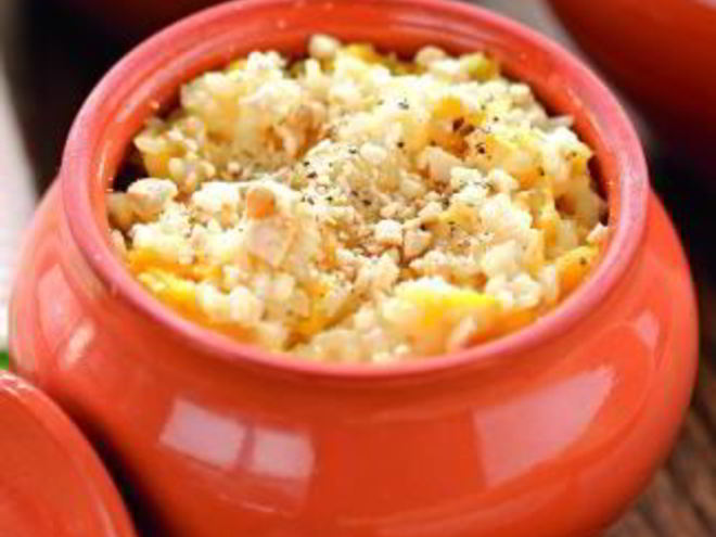 Рецепт рисовой каши с манго и миндалем