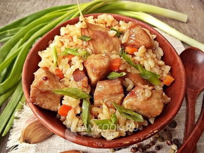 Рецепт рисовой каши с мясом