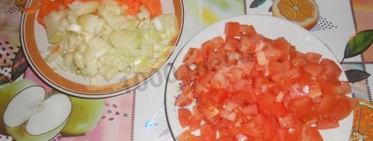 рисовая каша с овощами на гарнир. Шаг 4