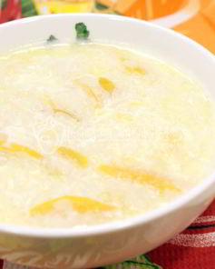 Рисовая каша с персиком