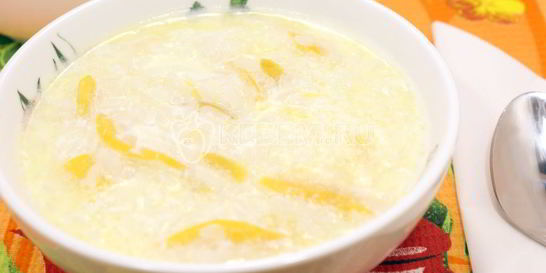 Рисовая каша с персиком