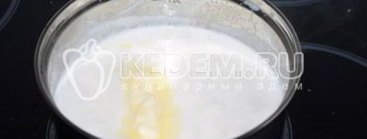 рисовая каша с персиком. Шаг 4