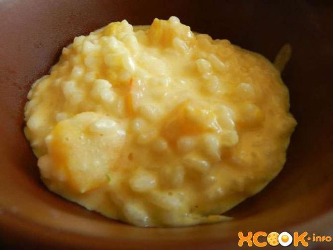 Рецепт рисовой каши с тыквой на молоке