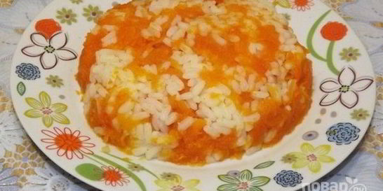 Рисовая каша с тыквой на воде