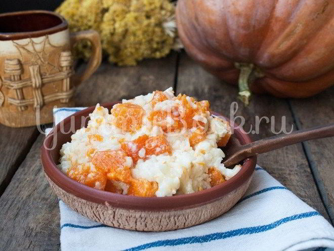 Рецепт рисовой каши с тыквой в мультиварке