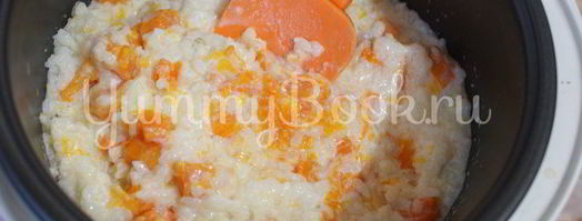 рисовая каша с тыквой в мультиварке. Шаг 7