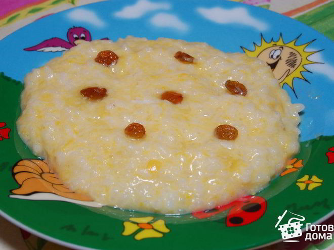 Рецепт рисовой каши с тыквой