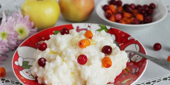 Рисовая каша в духовке в горшочке на молоке