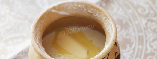 рисовая каша в духовке в горшочке на молоке. Шаг 6