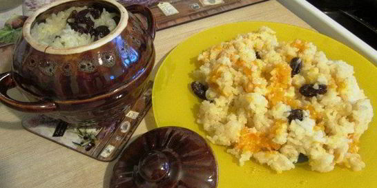 Рисовая каша в горшочке