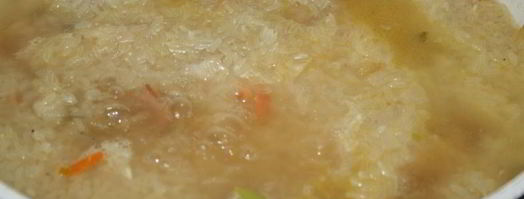 сытная рисовая каша со свининой и беконом на топленом сливочном масле. Шаг 5