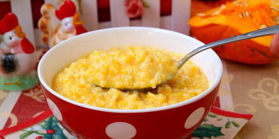 Тыквенно-рисовая каша на молоке