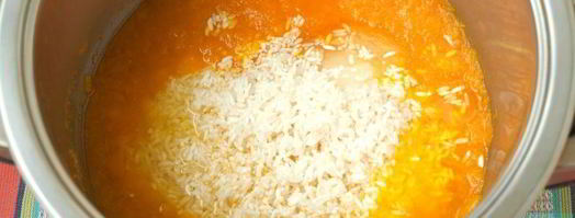 тыквенно-рисовая каша на молоке. Шаг 4