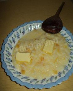 Тыквенная каша с рисом на молоке