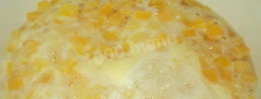 тыквенная каша с рисом на молоке. Шаг 6