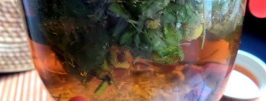 бруснично-ромашковый чай с мятой. Шаг 12