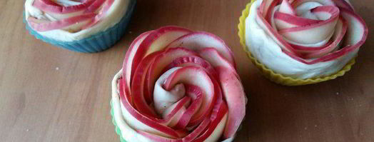 чайные розочки в слоеном тесте. Шаг 12