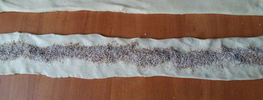 чайные розочки в слоеном тесте. Шаг 7