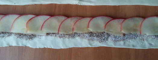 чайные розочки в слоеном тесте. Шаг 8