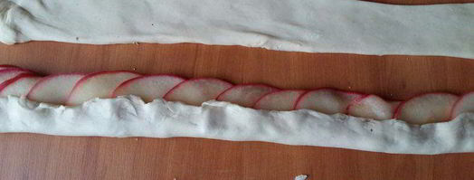 чайные розочки в слоеном тесте. Шаг 9