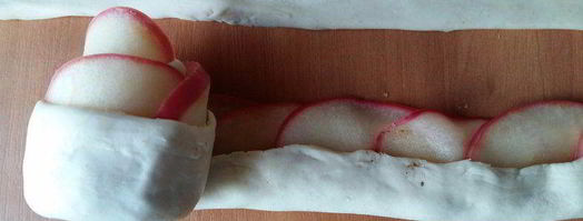 чайные розочки в слоеном тесте. Шаг 10