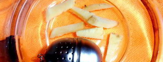 имбирный чай с клубникой. Шаг 4