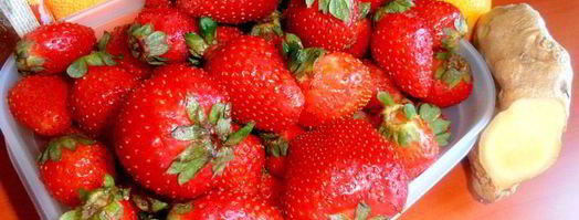 имбирный чай с клубникой. Шаг 5