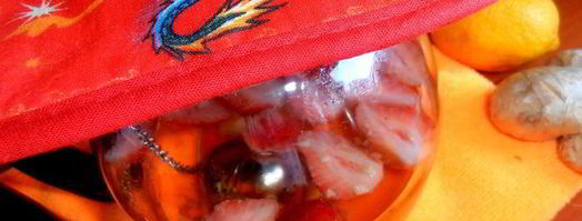 имбирный чай с клубникой. Шаг 9