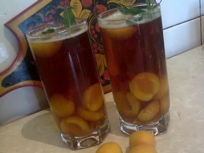 Рецепт холодного чая с абрикосом
