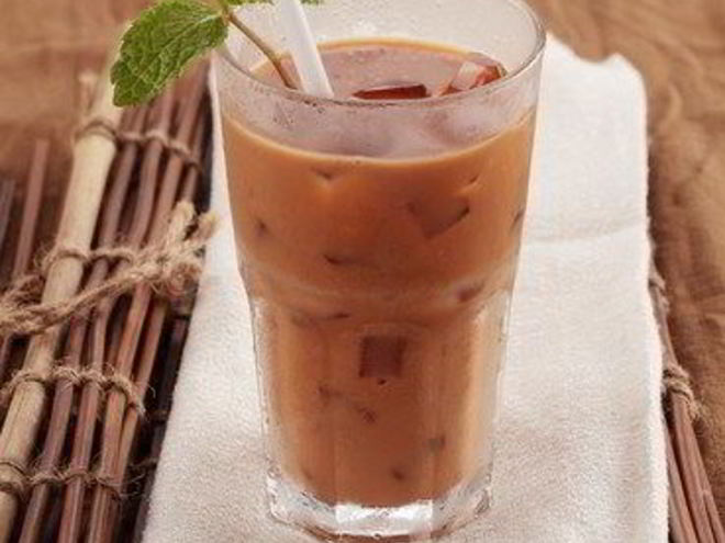 Рецепт холодного чая с молоком и мятой