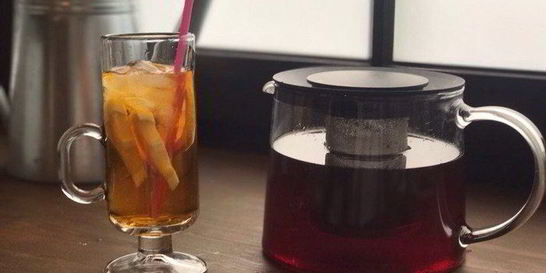 Холодный мятный чай с лаймом