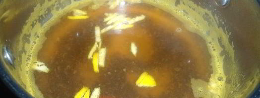 согревающий мандариновый чай. Шаг 3