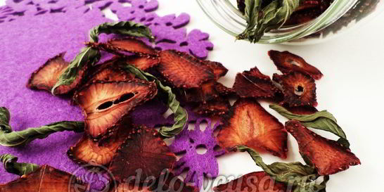 Сушеная клубника на чай