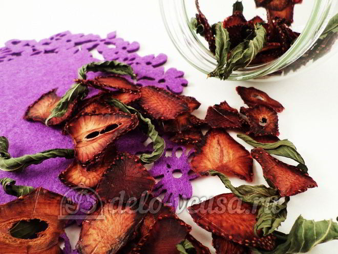 Рецепт сушеной клубники на чай