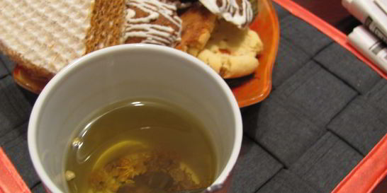 Зеленый чай с липой