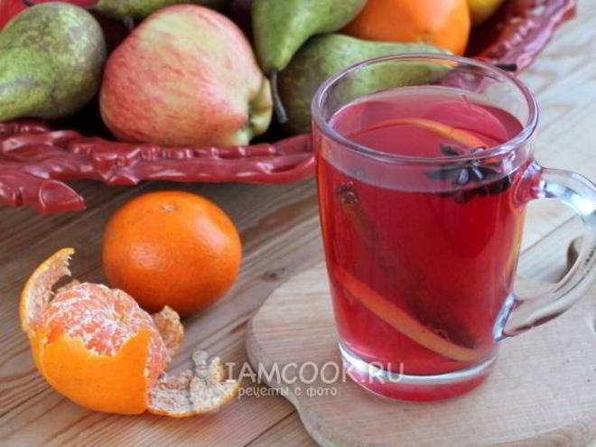 Рецепт глинтвейна безалкогольного из сока